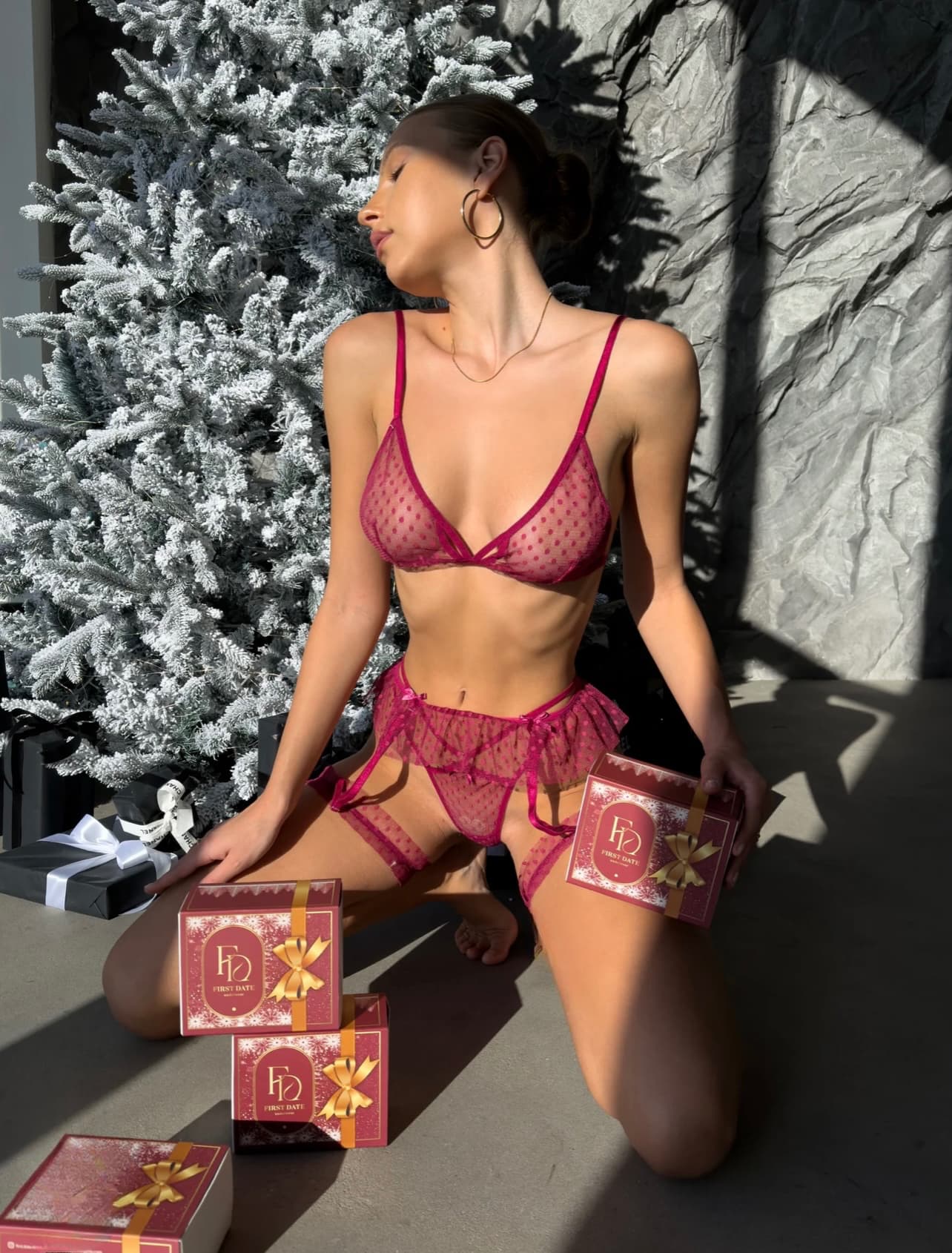 Adriana Jartiyer Set -Fuşya